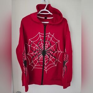 Boys Spiderman Zip Up Hoodie